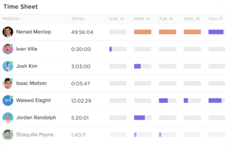 ClickUp Time Tracking Feature