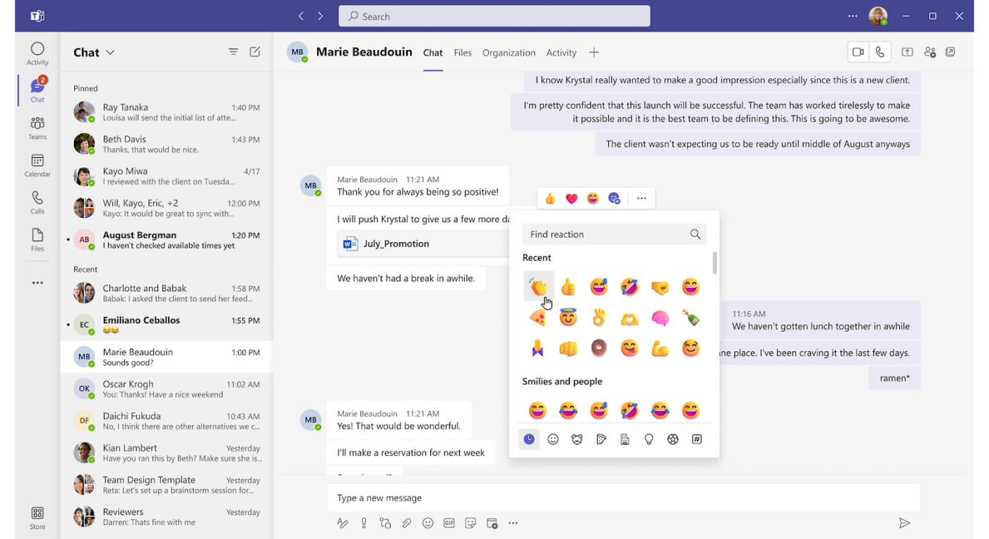 Microsoft Teams: slack alternatives