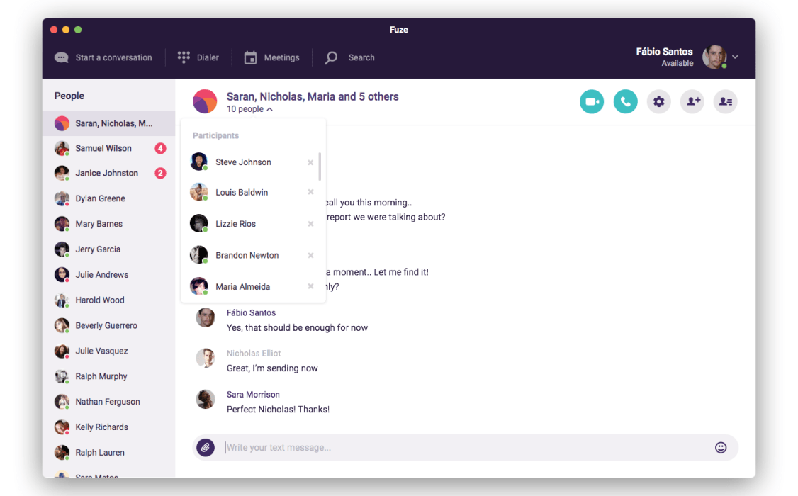 Fuze: slack alternatives