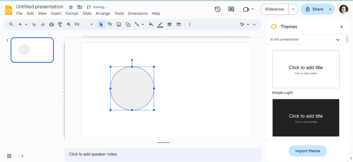 Draw the circles