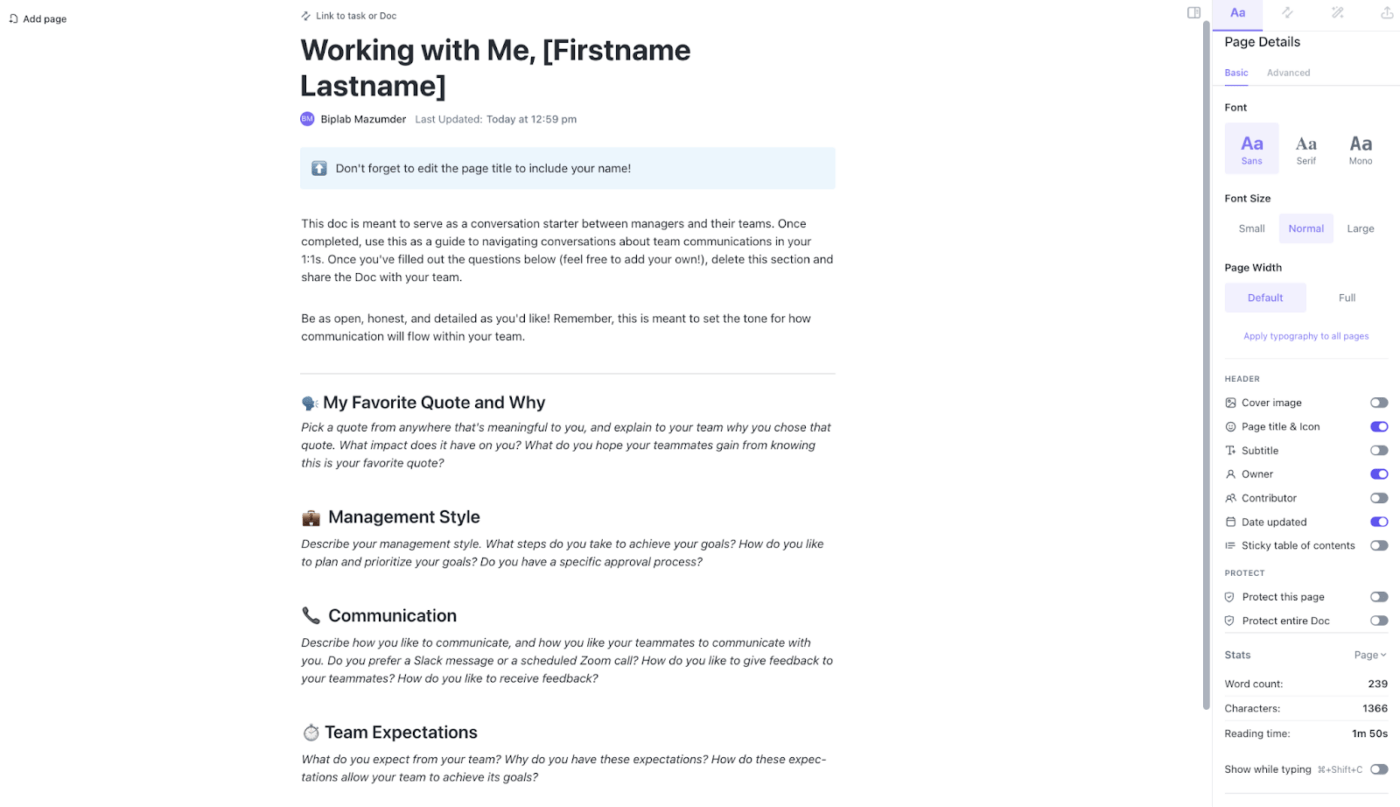 Work With Me Examples How to Create a Handy