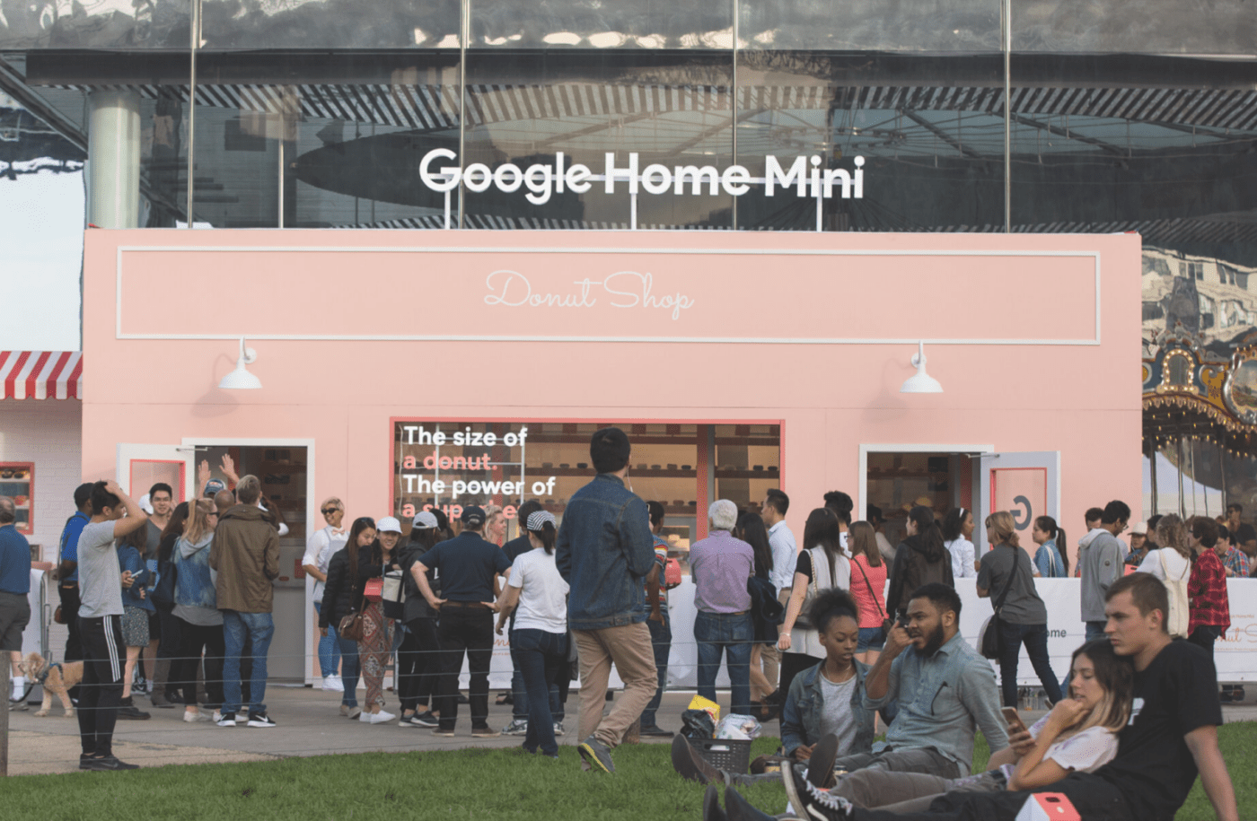 Google Startseite Mini Erlebnismarketing-Kampagne