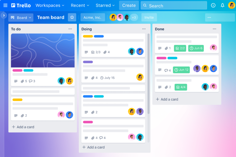 Daily Routine Apps: Trello