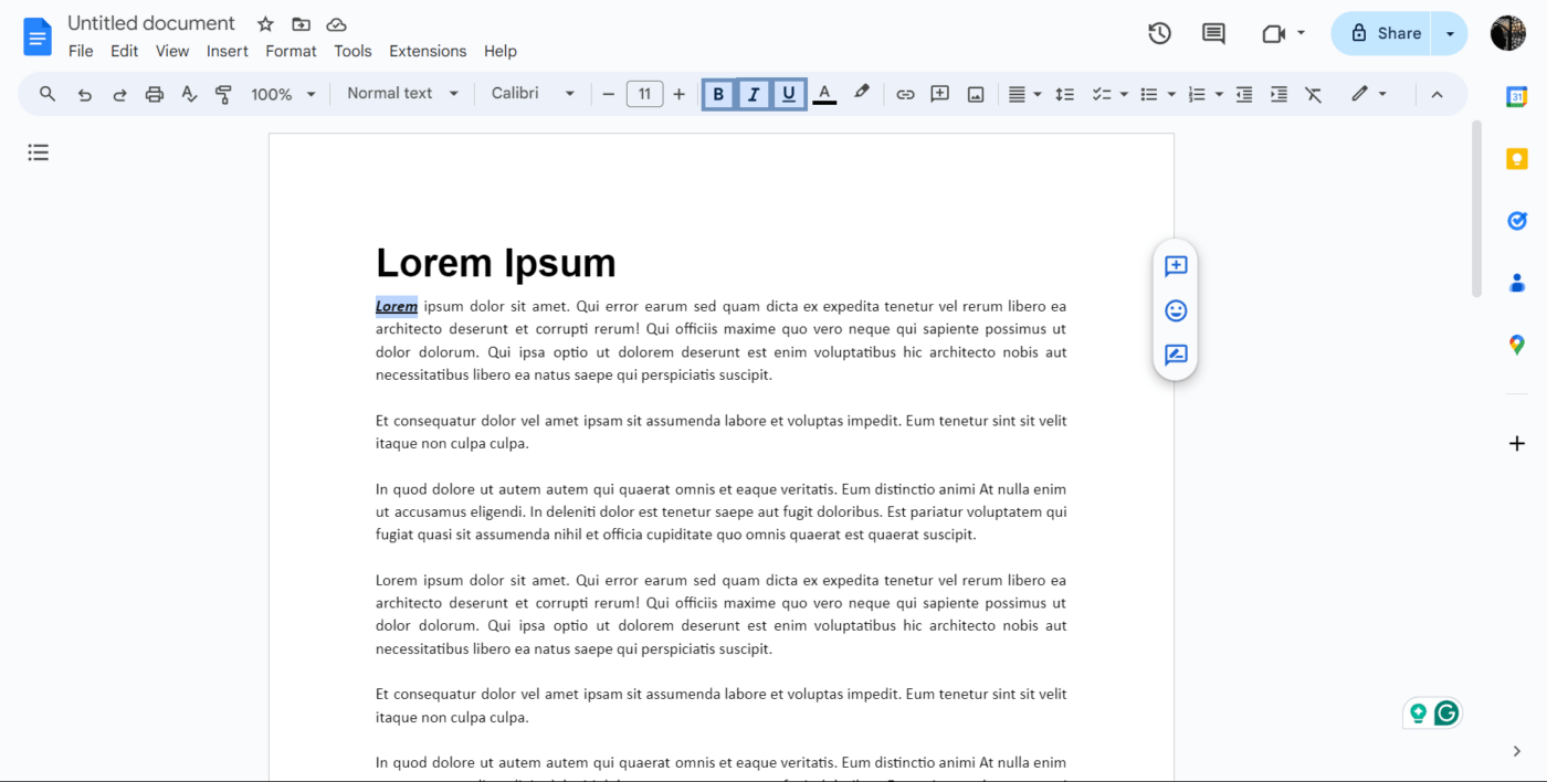 So benutzerdefinieren Sie Google Docs: Ändern Sie die Schriftart und Größe des Textes