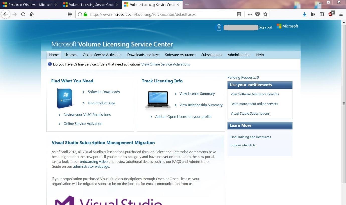 Software Asset Management tools: Microsoft-Volumenlizenzierung