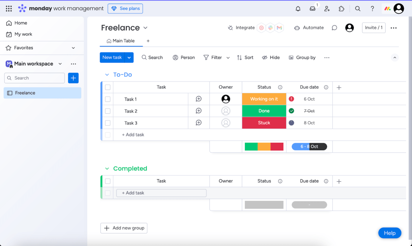 AI project management tools: Monday