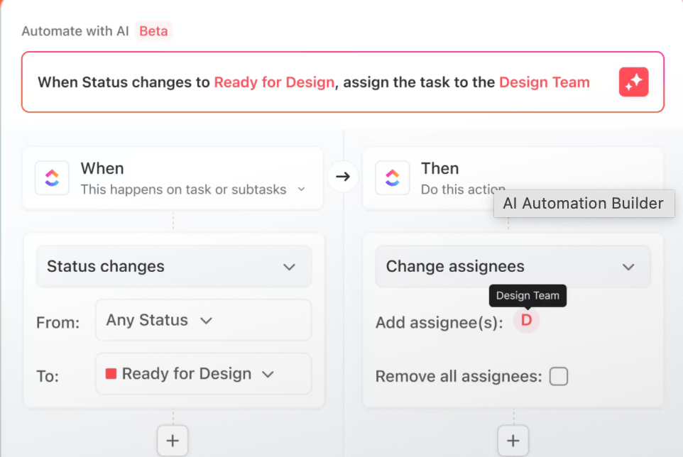 Automate repetitive actions with ClickUp Automations