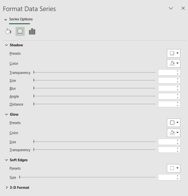 Format data series in Excel Gantt chart