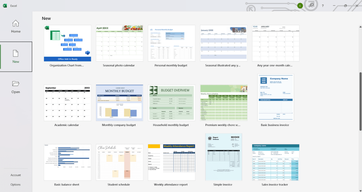 Open a new workbook and learn how to create a template in excel