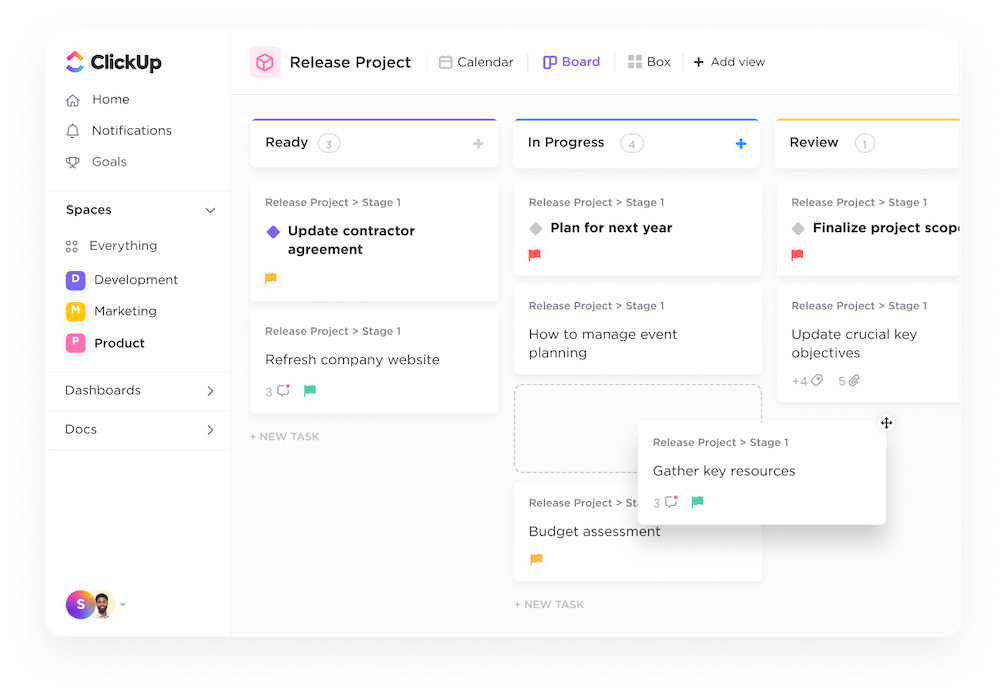 Utilice los hitos de ClickUp para realizar un seguimiento del progreso del proyecto y estimar las tareas