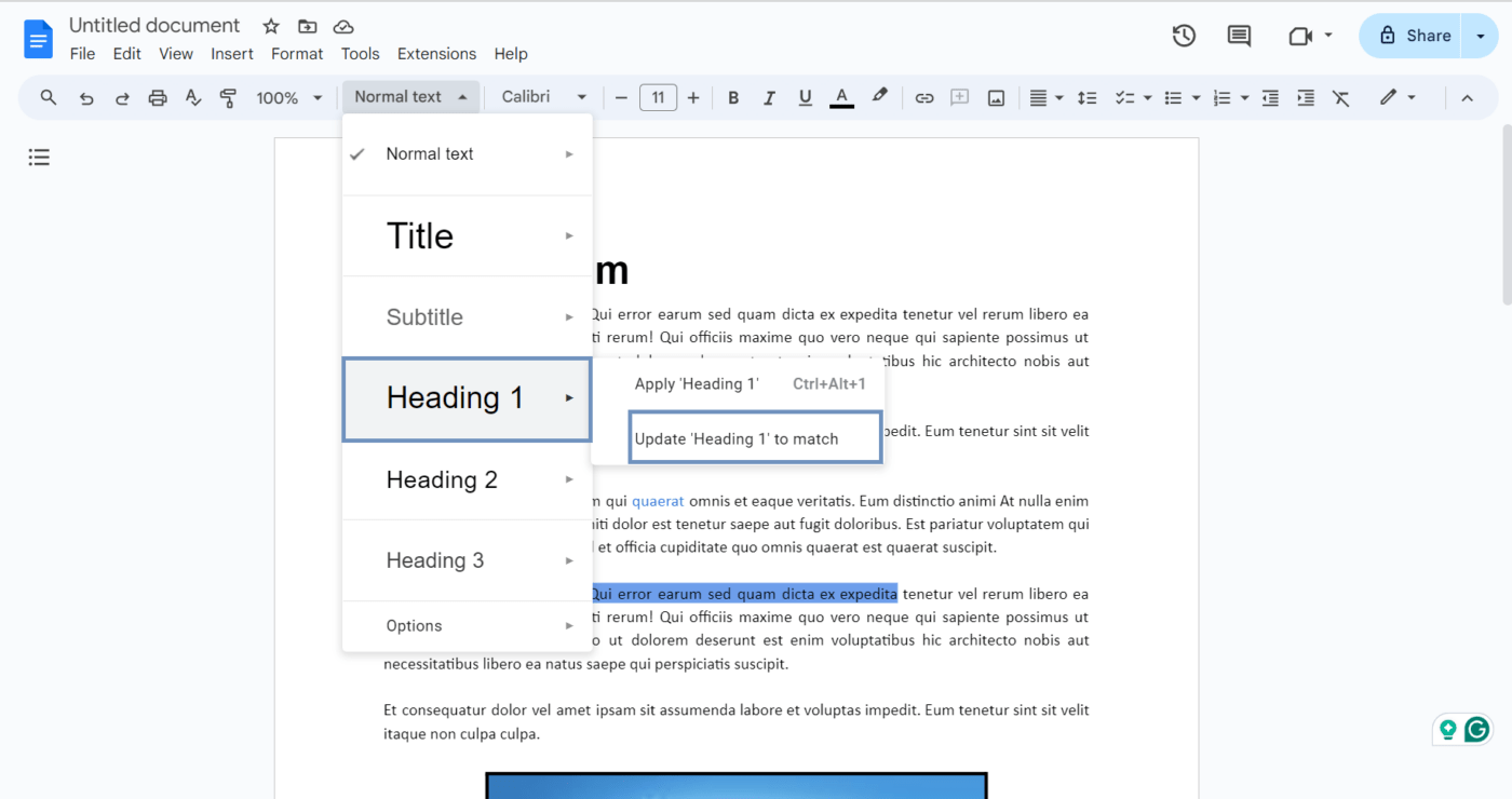 Google Docs mit Überschriften und Stilen benutzerdefiniert gestalten