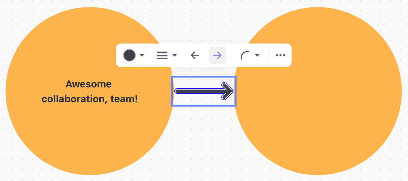 Visio 스윔레인 대안: ClickUp 화이트보드에서 커넥터 사용