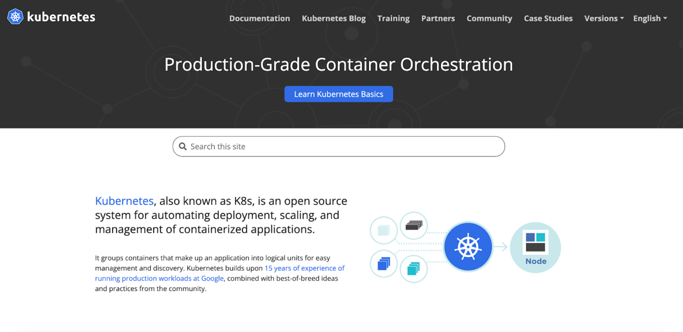 Kubernetes open source project  