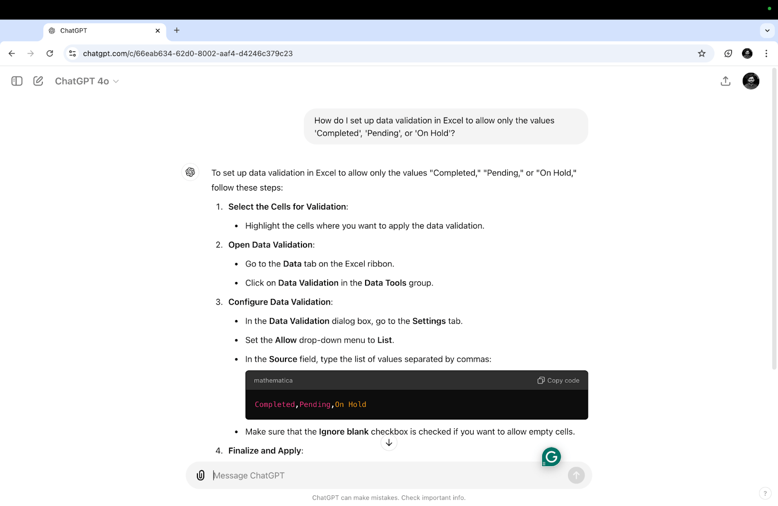 How to Use ChatGPT for Excel Formulas | ClickUp