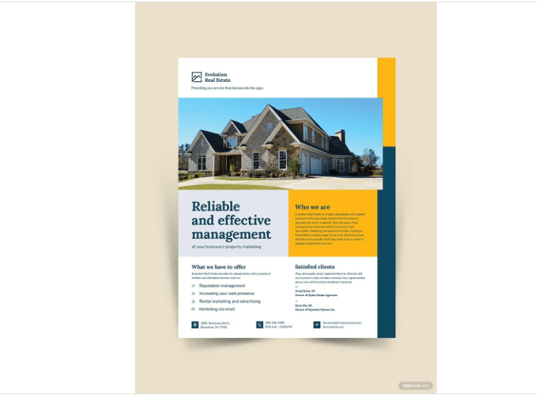 Property Management Marketing Flyer Template by Template.net