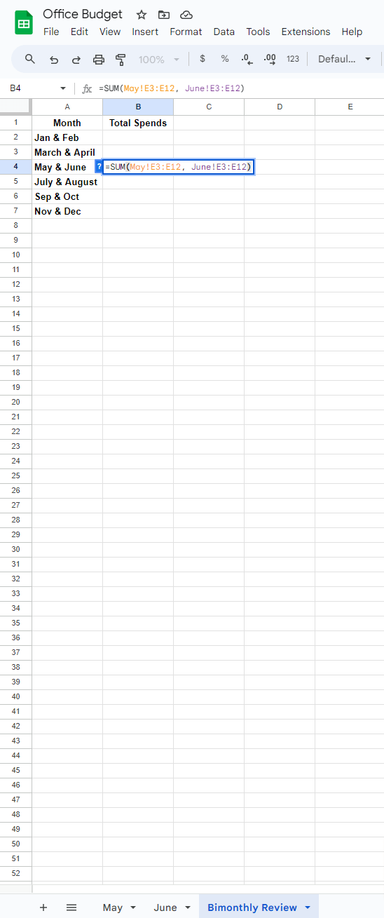 Summing across multiple sheets 