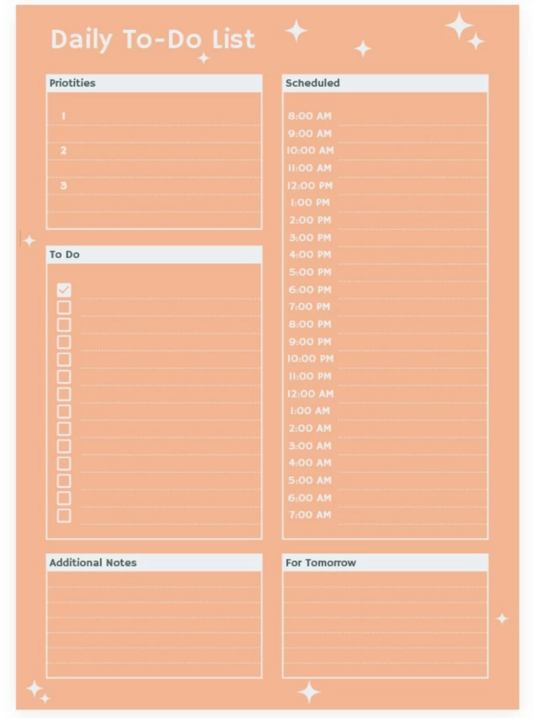 Modelo de lista de tarefas do Google Sheets da GooDocs Modelo de lista de tarefas do Google Sheets