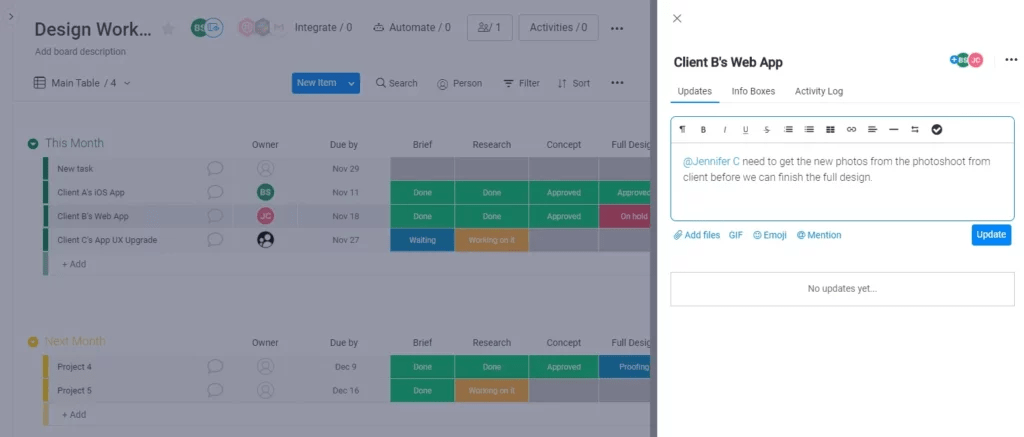 Notion vs. Monday: Customizable workflows notion vs monday