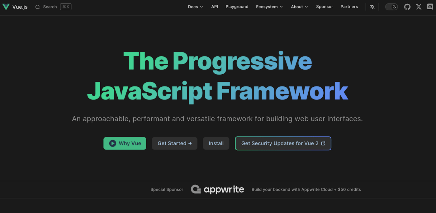 Oprogramowanie open source Vue.js