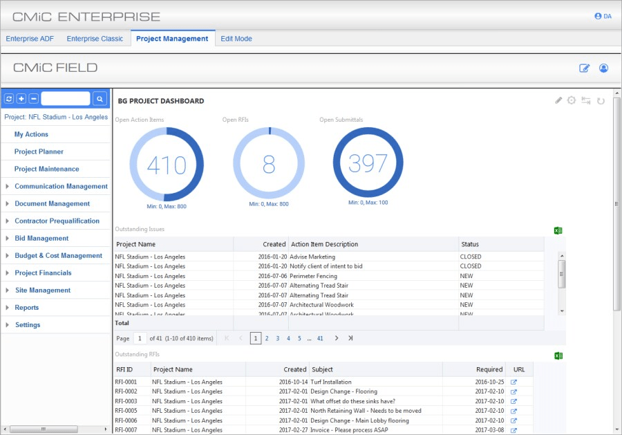 CMiC : capital project management software