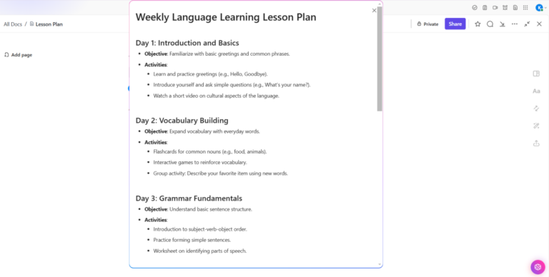 Lesson Planning