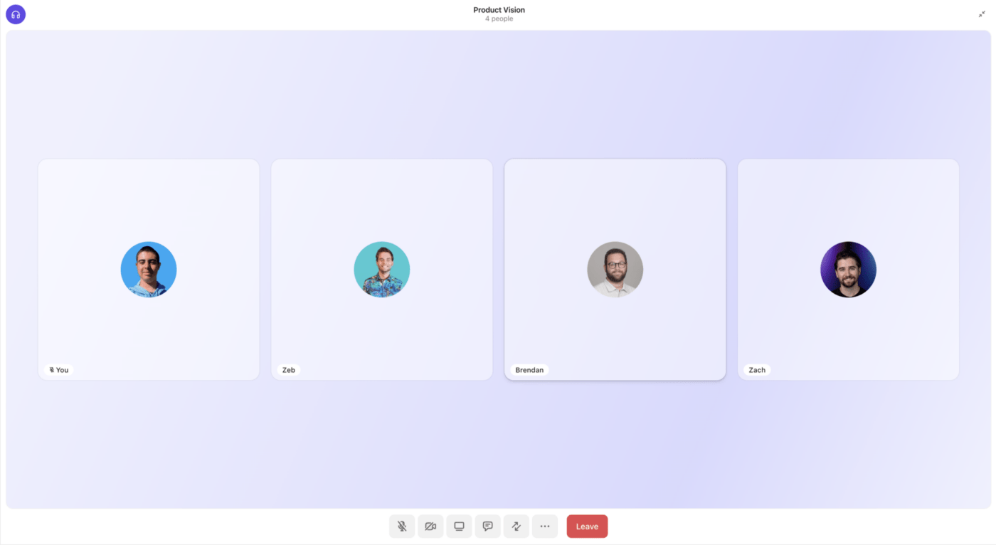 Start audio and video calls in your ClickUp Workspace with SyncUps