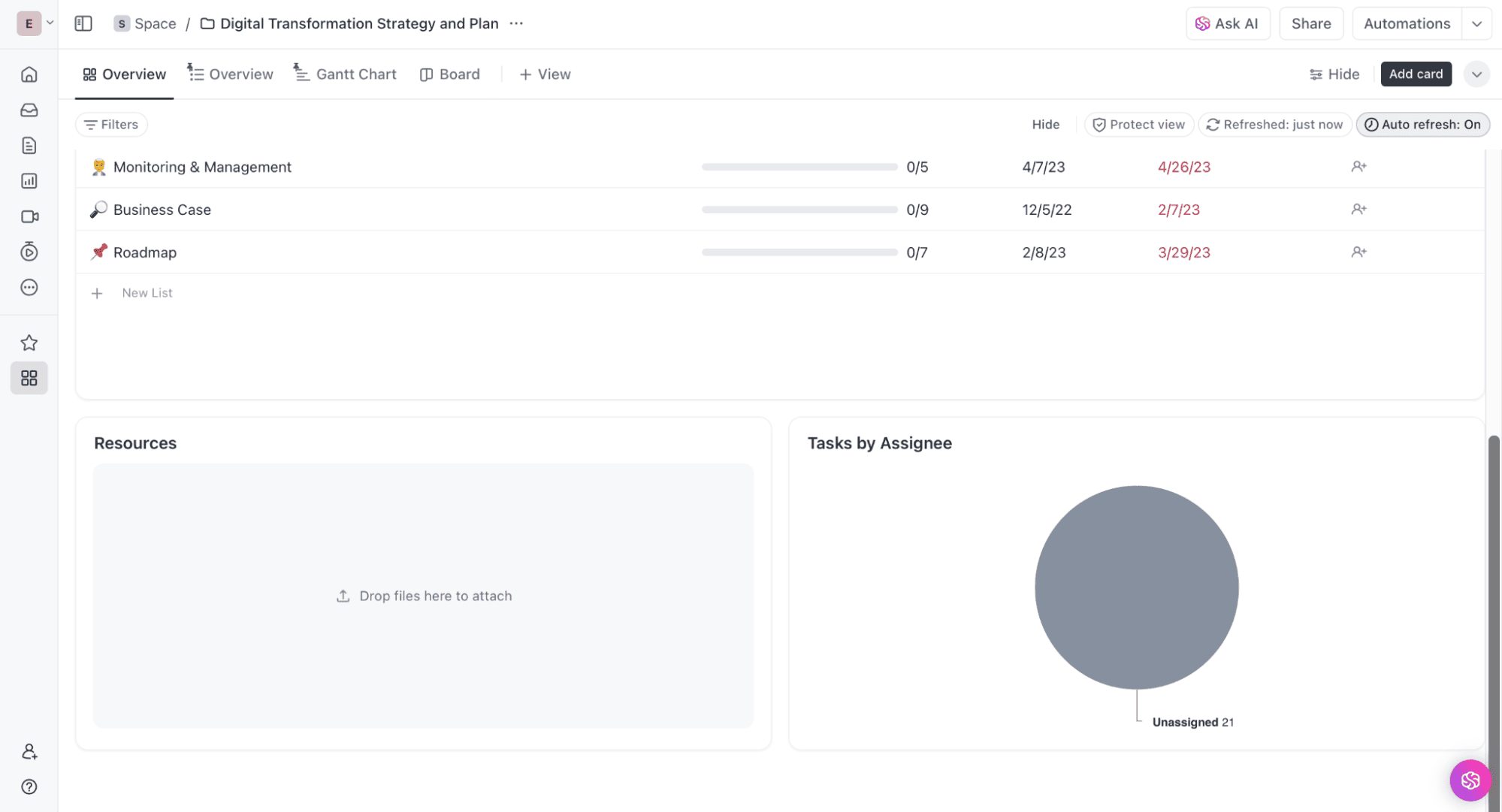 ClickUp’s Board View Template