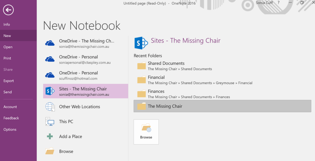 Collaborative project management with shared notebooks