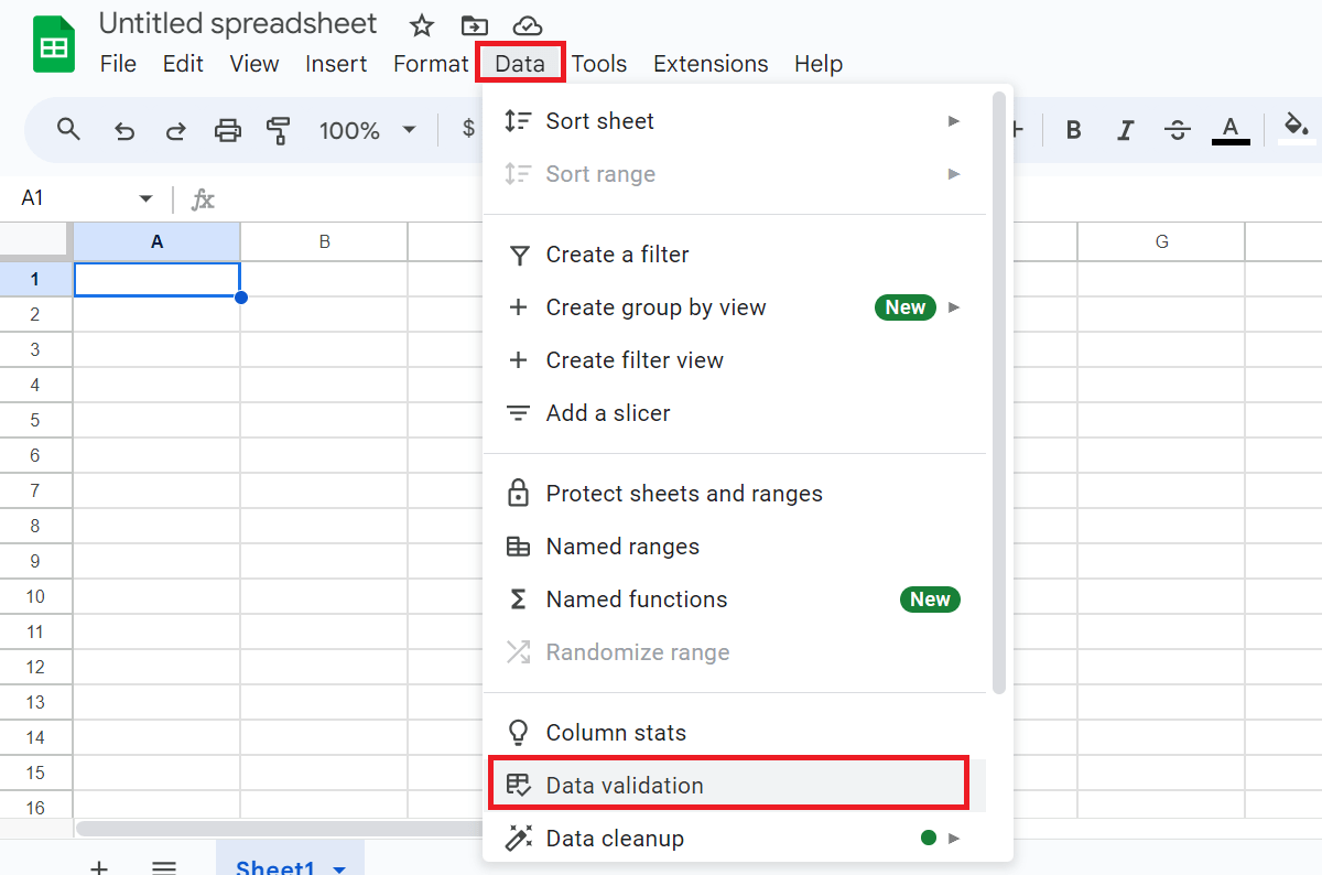 How to Insert a Calendar in Google Sheets: Data Validation in Google Sheets