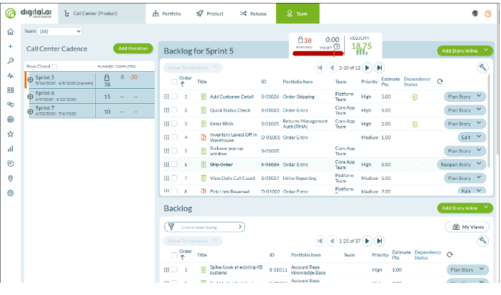 Digital.ai Agility alm software