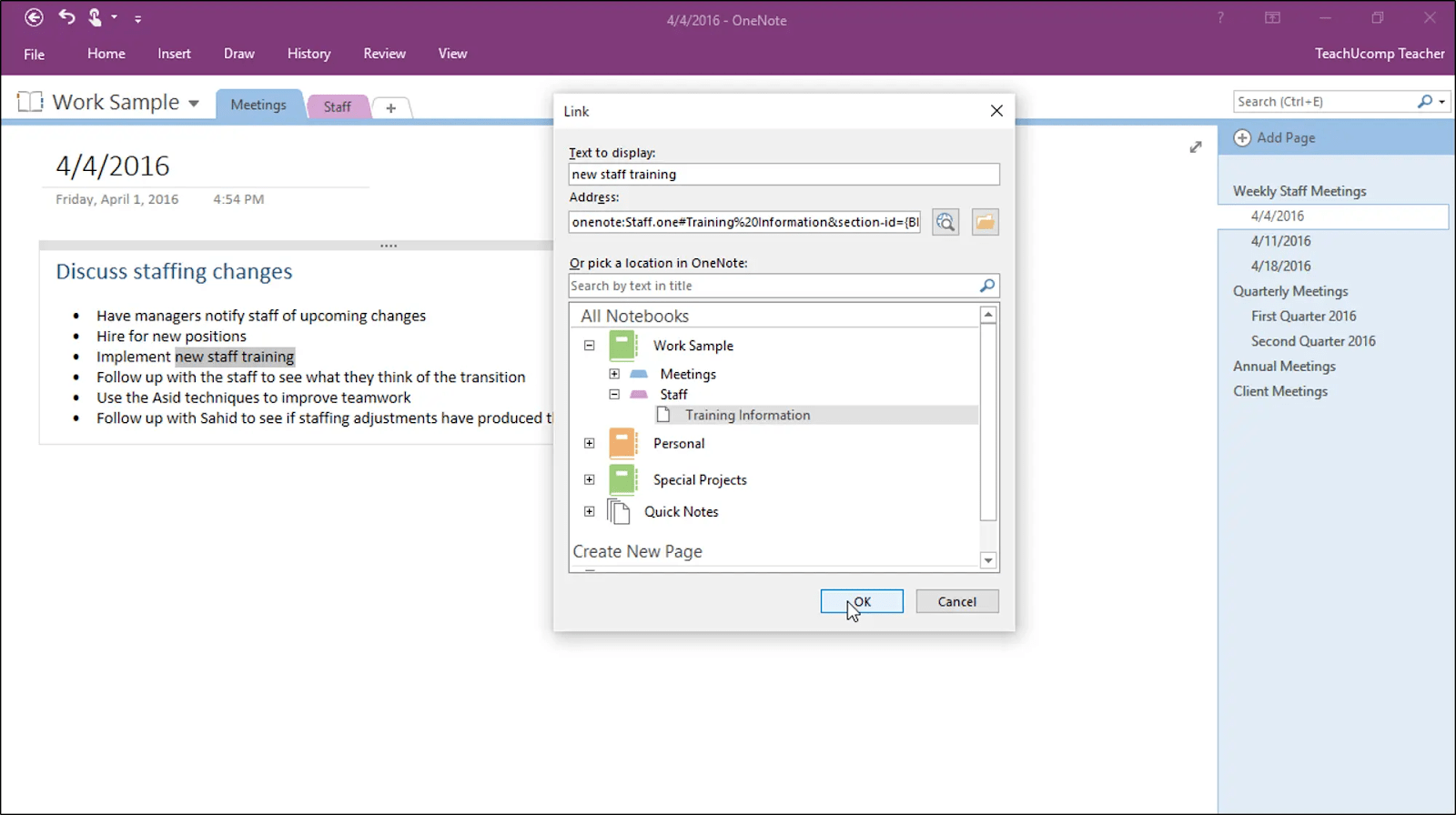 Onenote Clickable Dashboard How to Use OneNote for Project Management Effectively | ClickUp