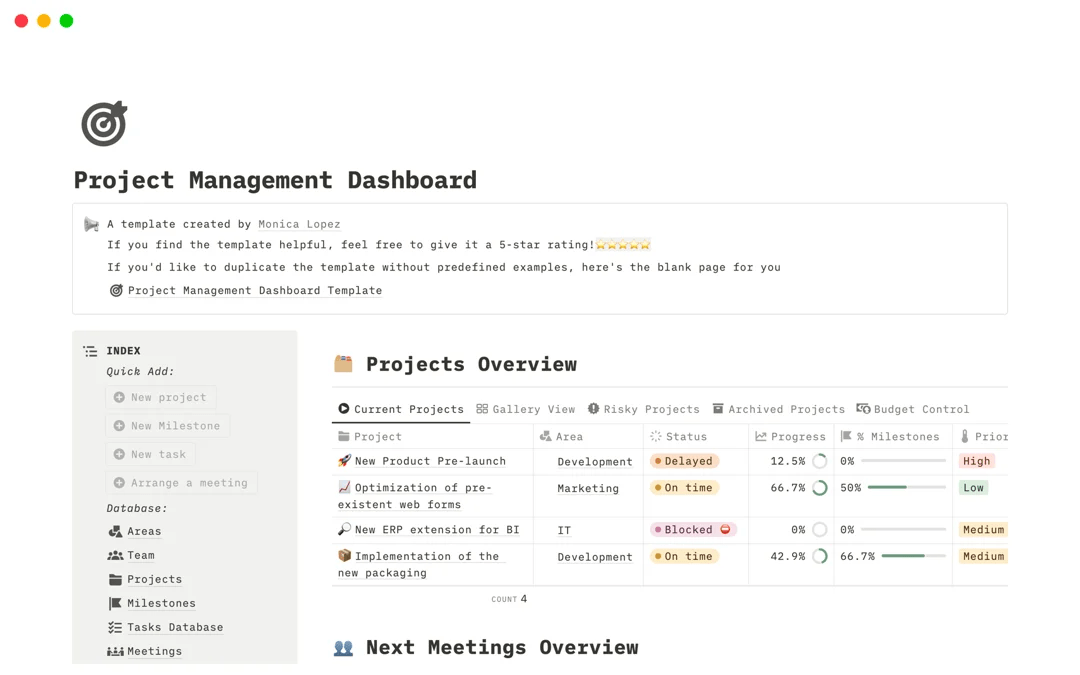 Notion: Basecamp alternatives with basic project management features