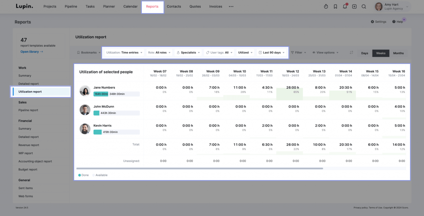 Scoro KPI Generator