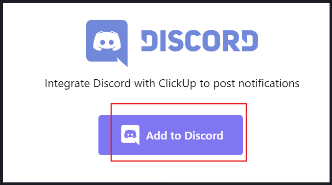 Como adicionar um calendário ao Discord: Selecione Add to Discord (Adicionar ao Discord)