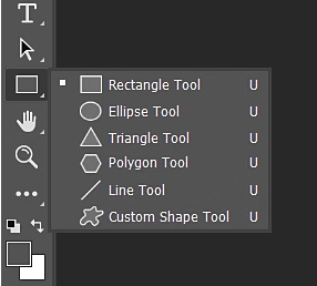 Shapes tool : How to Draw in Photoshop