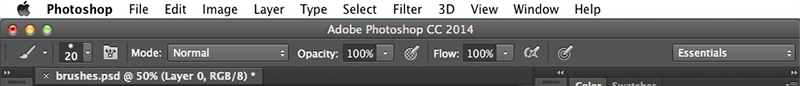 The opacity button setting in Adobe Photoshop : How to Draw in Photoshop