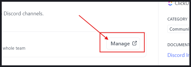 How to Add a Calendar to Discord: To manage the pairing with Discord, select ‘Manage’ 