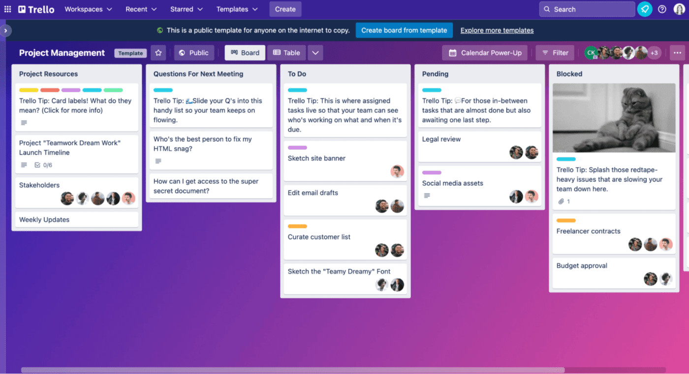 Trello: Alternative to Basecamp offering task management features