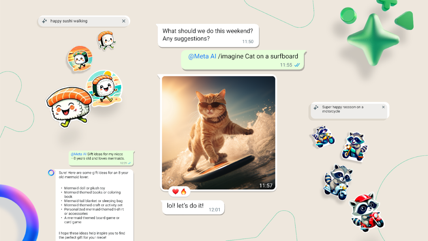 Use AI generated stickers on WhatsAPP