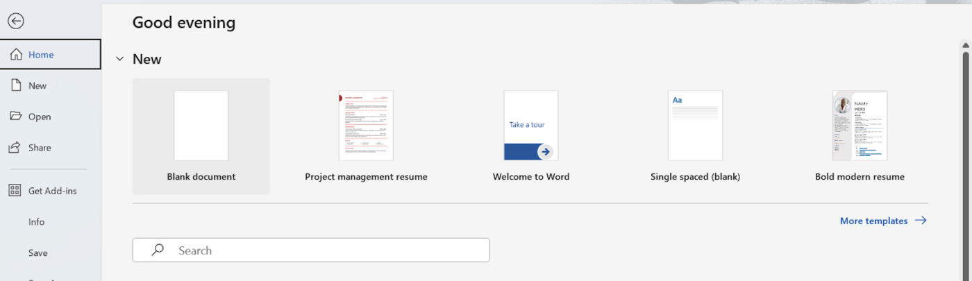 Prepare document:  how to create a template in word
