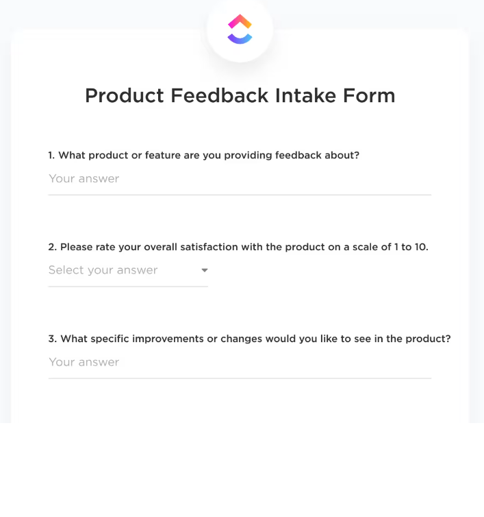 ClickUp Forms: customer needs analysis
