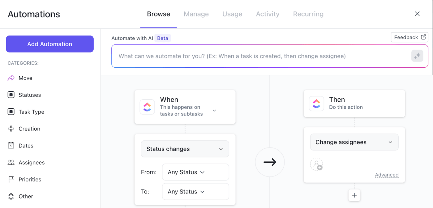 ClickUp Automations