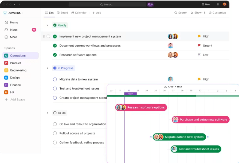 ClickUp’s IT & PMO Solution: it resource management