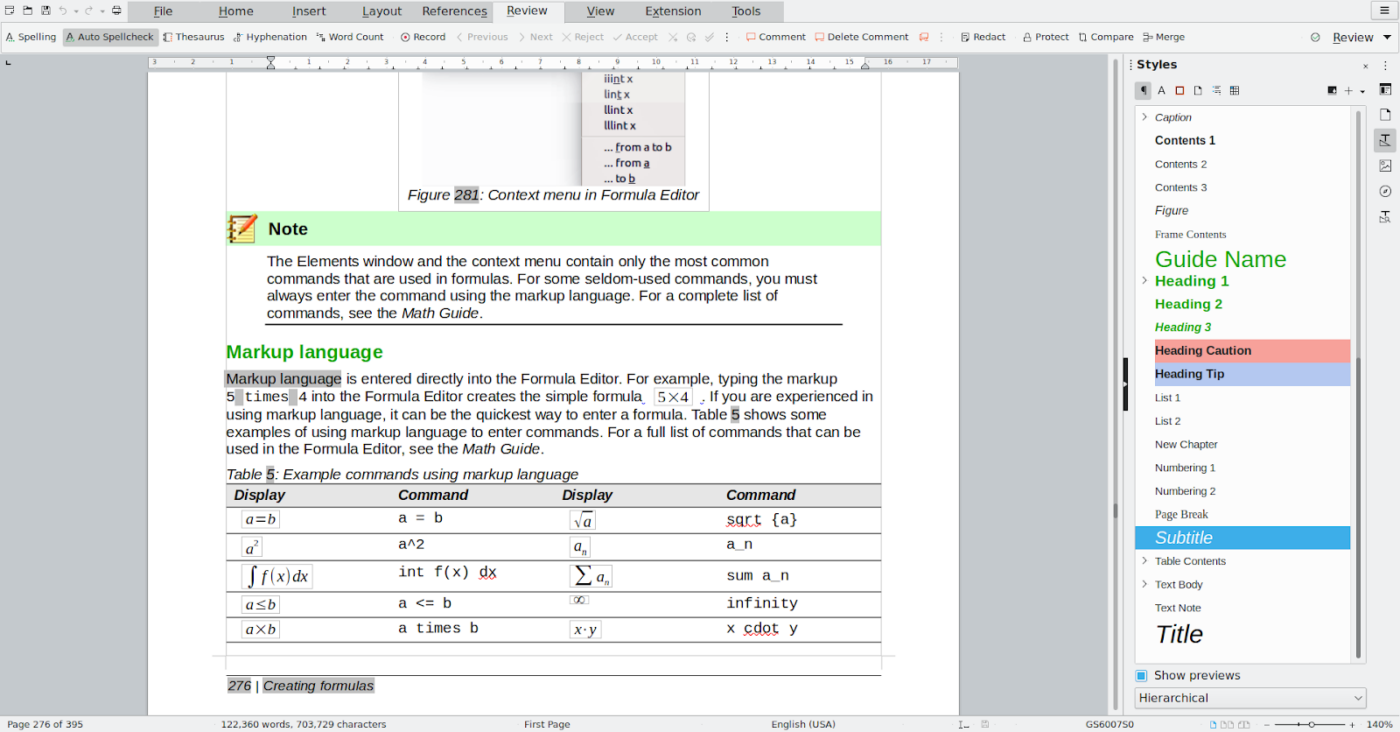 LibreOffice: word alternative