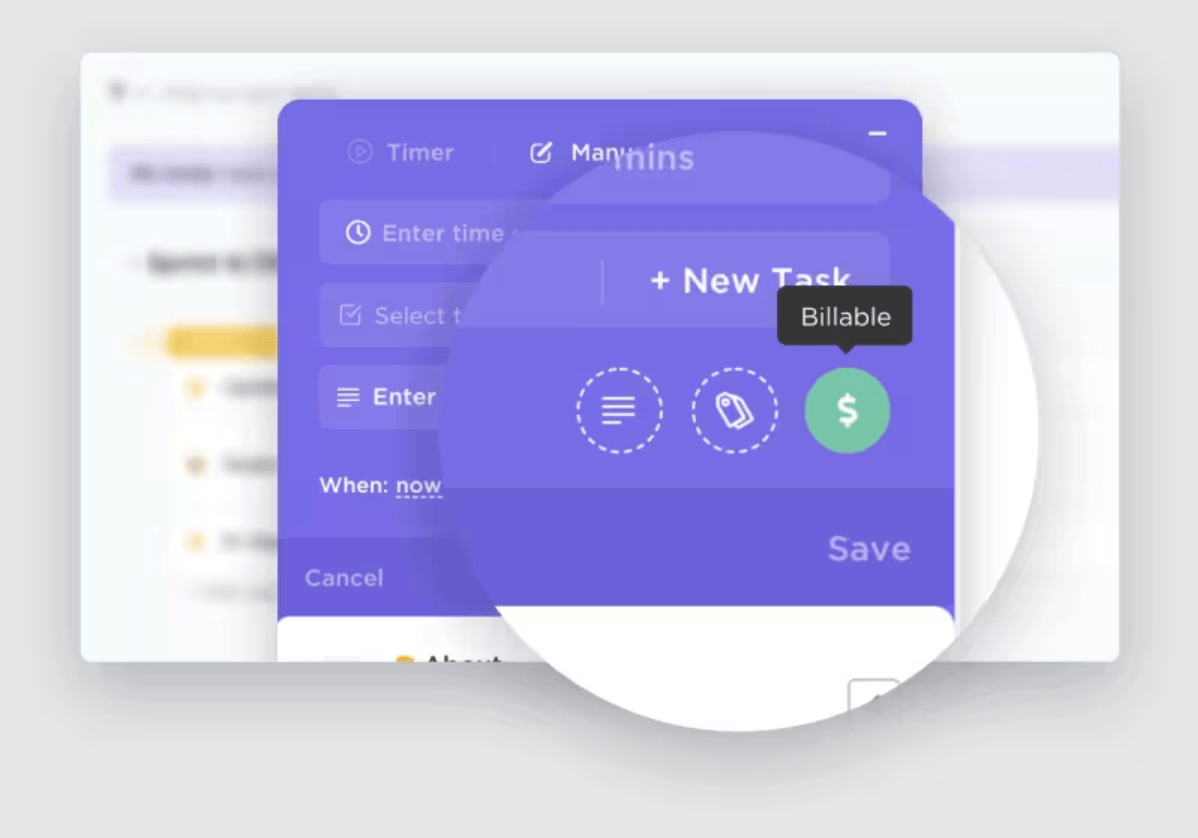 Billable time with ClickUp: how to track time spent on tasks and projects
