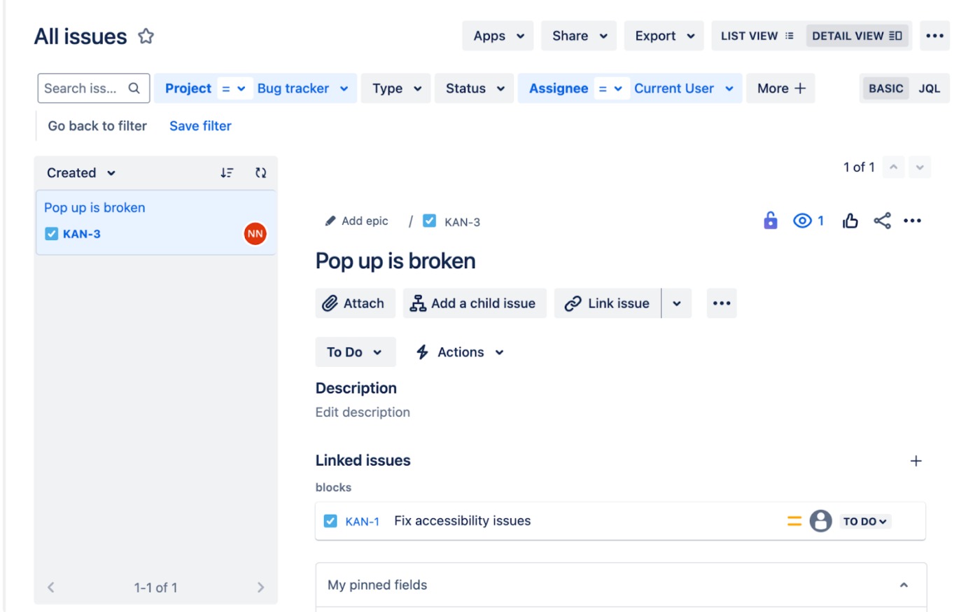 Filter option: how to export jira to excel