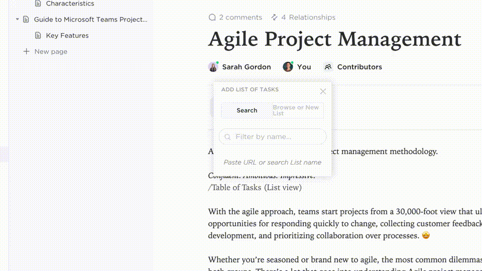 ClickUp Docs: how to export jira to excel