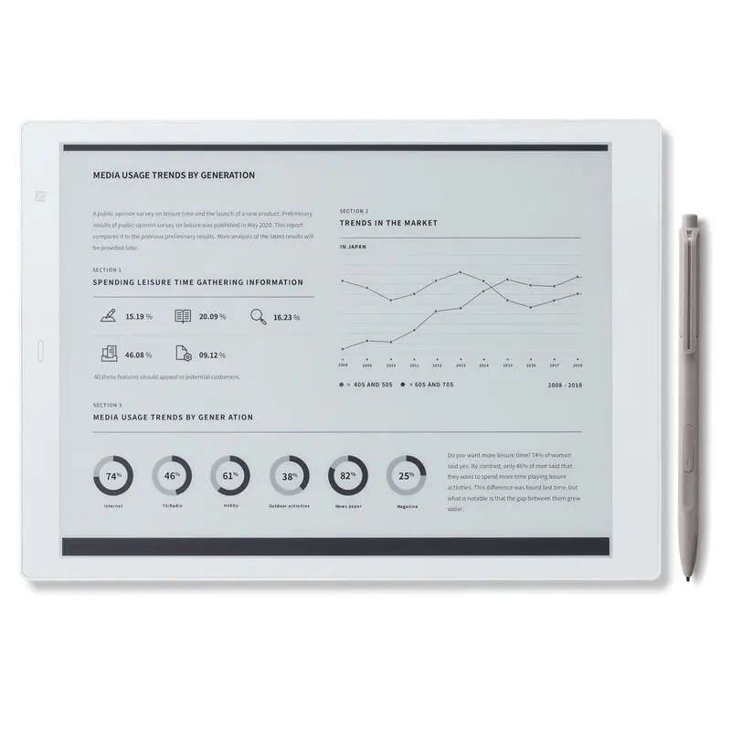 Fujitsu Quaderno A5: kindle scribe alternative
