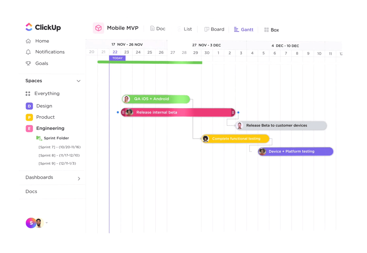 ClickUp’s Software for AI project management