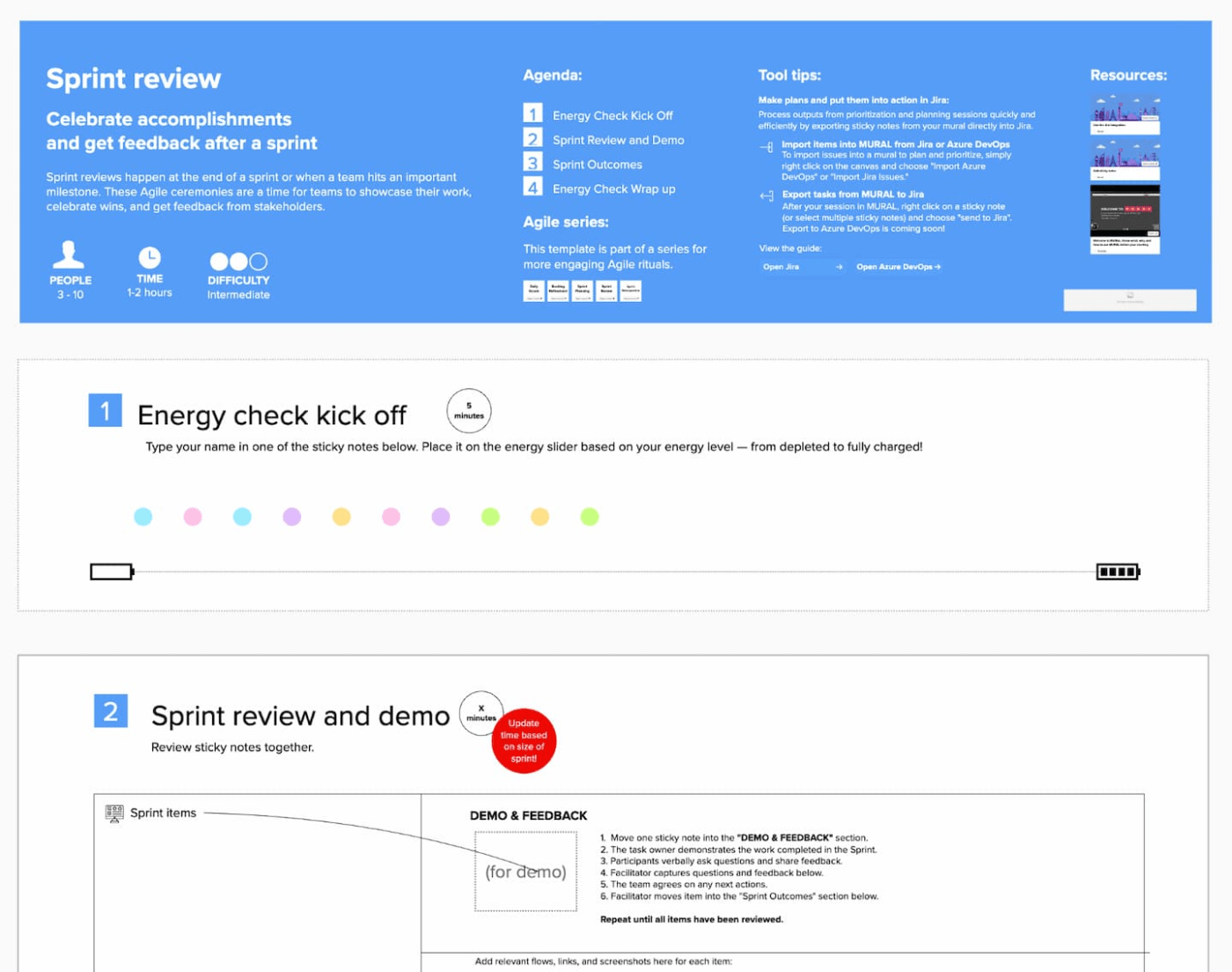 Sprint Review Template : sprint review template